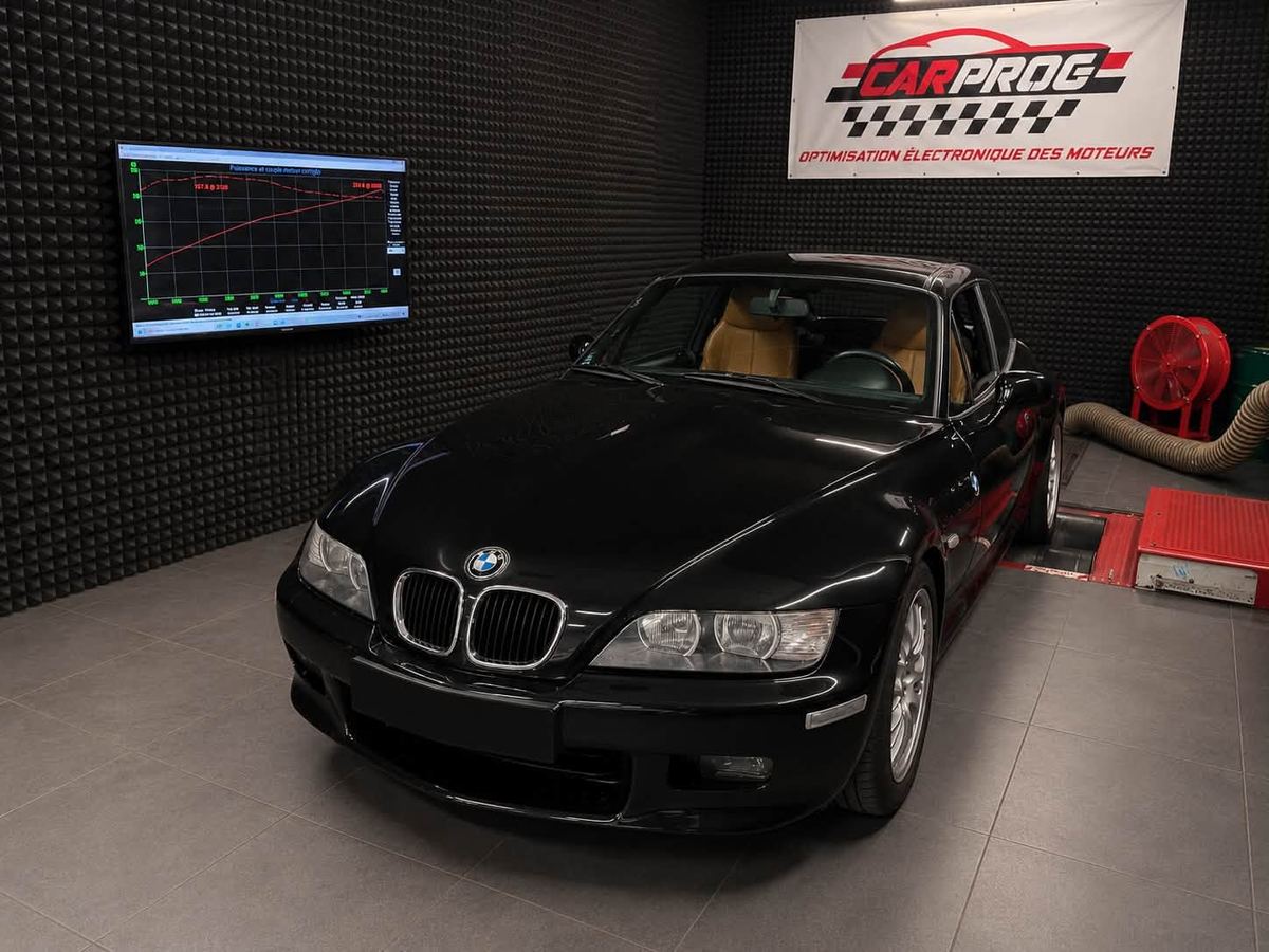 BMW Z3 Coupé sur le banc CARPROG